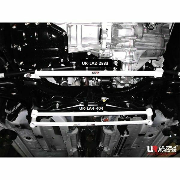 Ultra Racing Toyota Vios (XP150) 1.5 2WD 5-Speed MT 13-16 UltraRacing 2-Point Front Lower Tiebar (2533) UR-LA2-2533