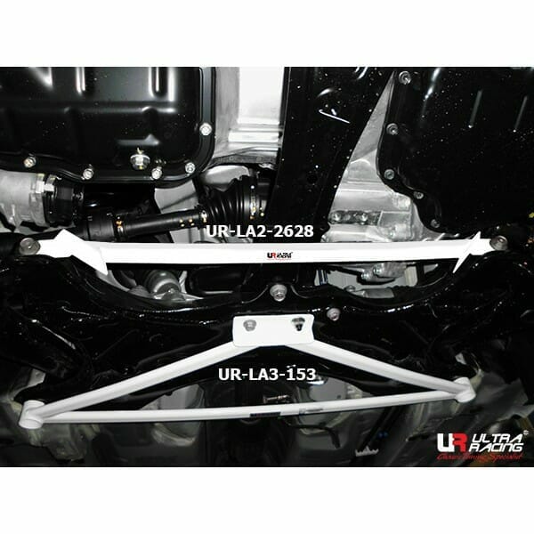 Ultra Racing Toyota Corolla Altis (E170) 1.8 2WD 13-18 UltraRacing 2-Point Front Lower Tiebar (2628) UR-LA2-2628