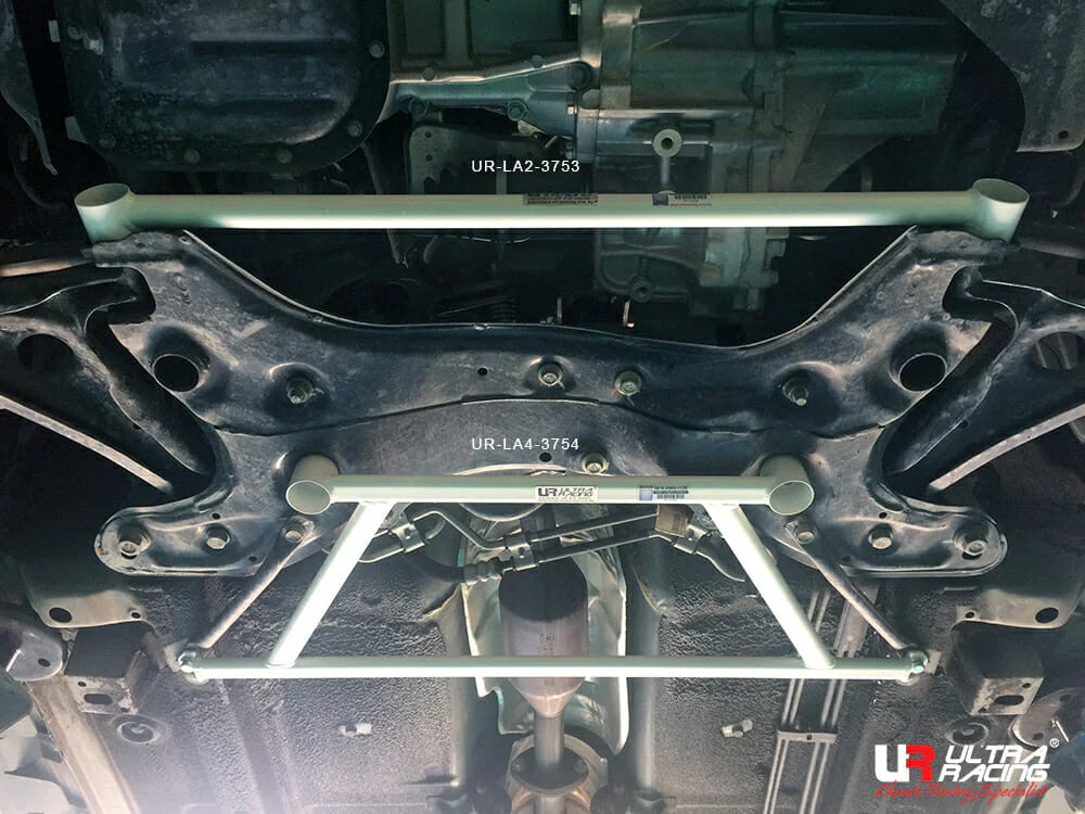 Ultra Racing Great Wall Haval M4 1.5 2WD MT 12-14 UltraRacing 2-Point Front Lower Tiebar (3753) UR-LA2-3753