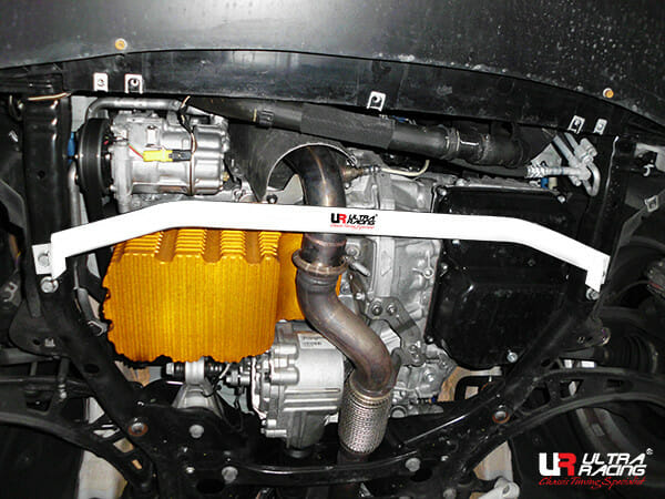 Ultra Racing Mini Country Man R60 1.6T 4WD 10-16 UltraRacing 2-Point Front Lower Tiebar (2937) URTW-LA2-2937