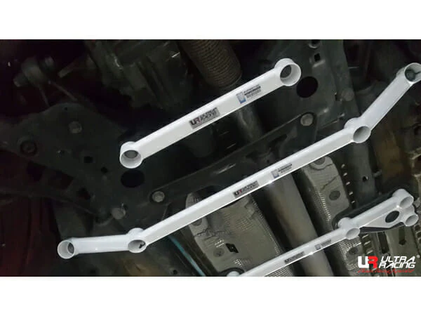 Ultra Racing Mini Country Man R60 1.6T 4WD 10-16 UltraRacing 2-Point Front Lower Tiebar (2938) URTW-LA2-2938