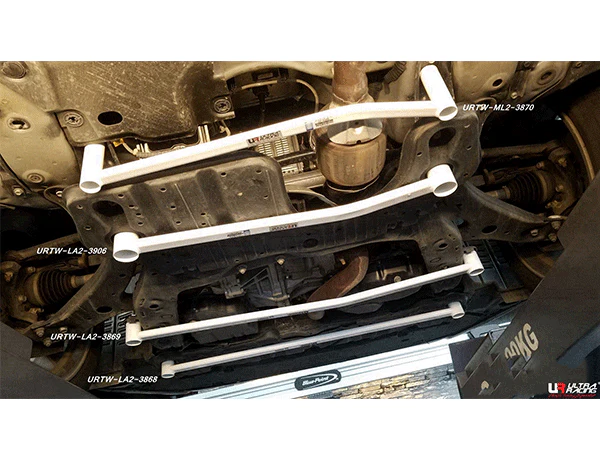 Ultra Racing Lexus RX 200T (AL20) 2.0T 2WD 15+/300 2.0T 4WD 15+ UltraRacing 2-Point Front Lower Tiebar (3869) URTW-LA2-3869
