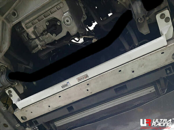 Ultra Racing Infiniti Q50 S (V37) 2.0T 2WD FL 16+ UltraRacing 2-Point Front Lower Tiebar (3999) URTW-LA2-3999