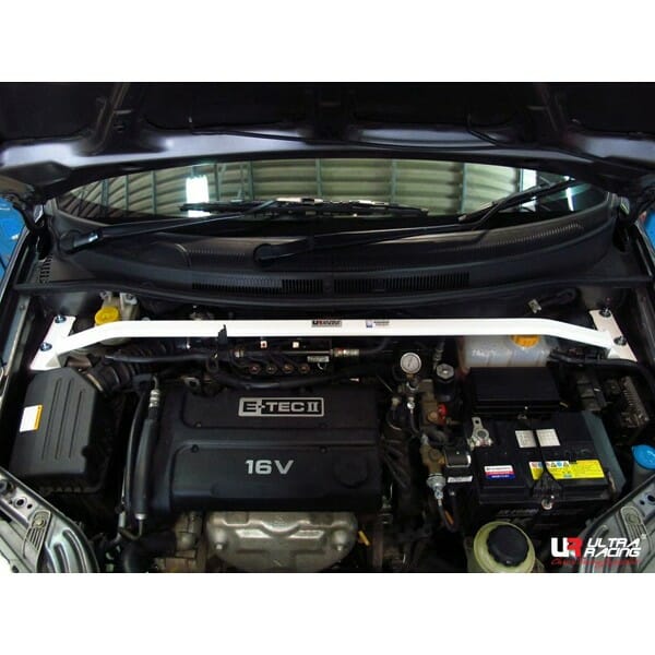 Ultra Racing Chevrolet Aveo (T250) 1.5 2WD FL 05-11 UltraRacing 2-Point Front Upper Strutbar (1977) UR-TW2-1977