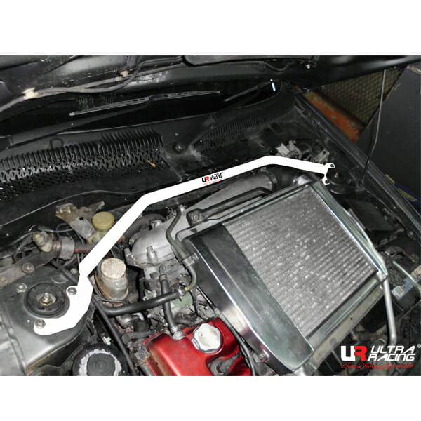 Ultra Racing Mitsubishi RVR Sport<BR><BR>Gear 2.0T 4WD 91-99 UltraRacing 2-Point Front Upper Strutbar (263) UR-TW2-263