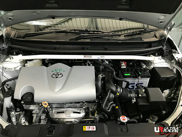 Ultra Racing Toyota Vios 1.5 2WD 16+ UltraRacing 2-Point Front Upper Strutbar (3749) UR-TW2-3749