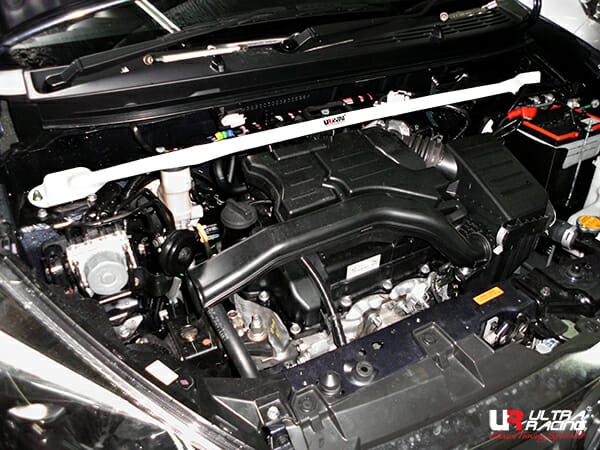 Ultra Racing Perodua Axia (B200) 1.0 VVTI 2WD 1ST FL 17+ UltraRacing 2-Point Front Upper Strutbar (3776) UR-TW2-3776