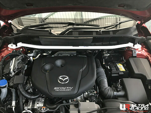 Ultra Racing Mazda CX-5 (KF) 2.0/2.2D 17+/CX-8 2.2D/2.5 17+ 2WD/4WD UltraRacing 2-Point Front Upper Strutbar (3953) UR-TW2-3953