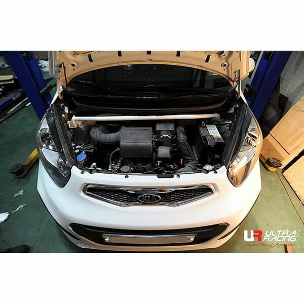 Ultra Racing Kia Morning (TA) 1.0 2WD 11-17 UltraRacing 2-Point Front Upper Strutbar (2235) URKR-TW2-2235