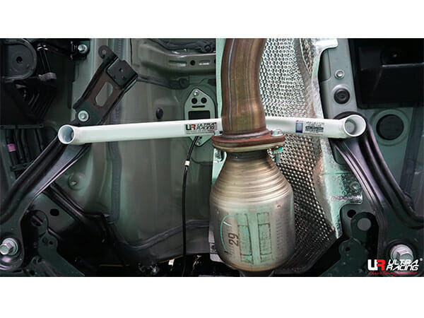 Ultra Racing Lexus NX 300 (AZ10) 2.0T 14-21/Toyota Harrier 2.0/2.5 13-20 2WD UltraRacing 2-Point Mid Lower Brace (3350) URTH-ML2-3350