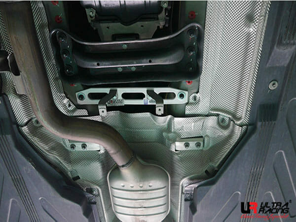 Ultra Racing Mercedes C205 C250/300 (Coupe) 2.0T 15-21/E300 3.0T 16+/C200 2.0 14-21 2WD UltraRacing 2-Point Mid Lower Brace (3419) URTW-ML2-3419