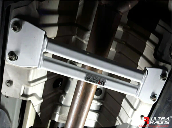 Ultra Racing Infiniti Q50 (V37) 3.5 Hybrid 14+/Q50 S 2.0T 16+  2WD UltraRacing 2-Point Mid Lower Brace (3817) URTW-ML2-3817