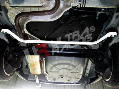 Ultra Racing Mazda 2 (Sedan) 07+ UltraRacing 2-Point Rear Lower Tiebar UR-RL2-1095