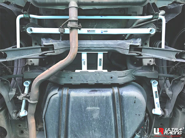Ultra Racing Proton Preve/Suprima 1.6T 2WD 12+ UltraRacing 2-Point Rear Lower Bar (1781) UR-RL2-1781