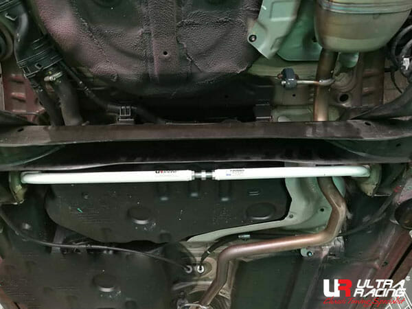Ultra Racing Kia Picanto (JA) 1.3 2WD 17+ UltraRacing 2-Point Rear Lower Bar (942A) UR-RL2-3942A