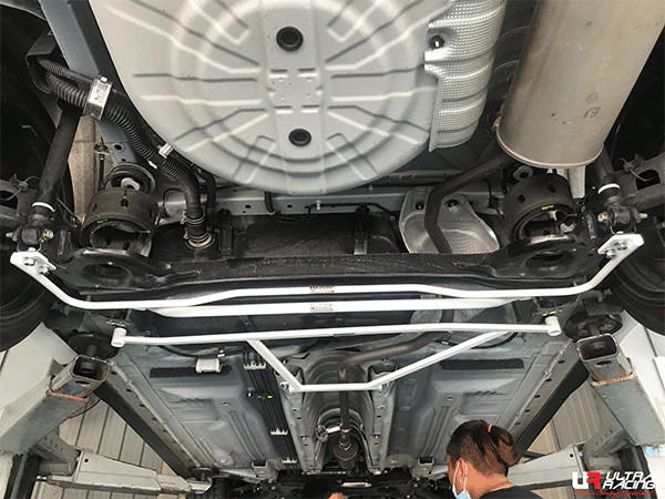Ultra Racing Nissan Almera (N18) 1.0T 2WD 19+ UltraRacing 2-Point Rear Lower Bar (4196) UR-RL2-4196