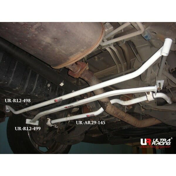 Ultra Racing Nissan Elgrand (E51) 3.5 V6 4WD 02-10 UltraRacing 2-Point Rear Lower Bar (499) UR-RL2-499
