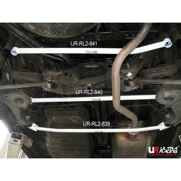 Ultra Racing Nissan Serena (C24) 2.0 2WD 99-12 UltraRacing 2-Point Rear Lower Bar (839) UR-RL2-839