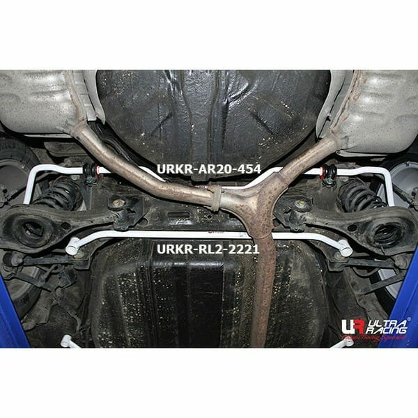 Ultra Racing Kia Opirus 3.5 V6 2WD 03-11 UltraRacing 2-Point Rear Lower Bar (2221) URKR-RL2-2221