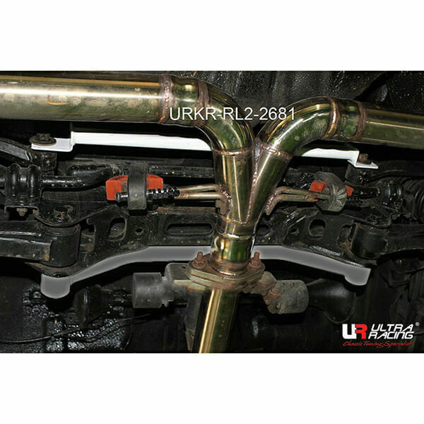 Ultra Racing Kia Lotze/Kia Optima (MG) 2.0 2WD 05-10 UltraRacing 2-Point Rear Lower Bar (2681) URKR-RL2-2681
