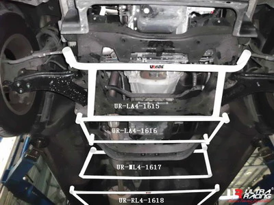 Ultra Racing Hyundai H1 07+ 2.5D UltraRacing 4-Point Front H-Brace 1615 UR-LA4-1615