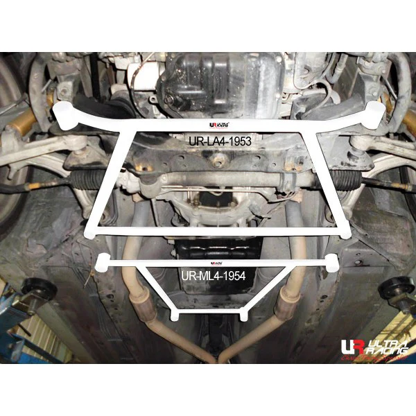 Ultra Racing Nissan Skyline V35 2.5 01+ Ultra-R 4-Point Front Lower Brace UR-LA4-1953