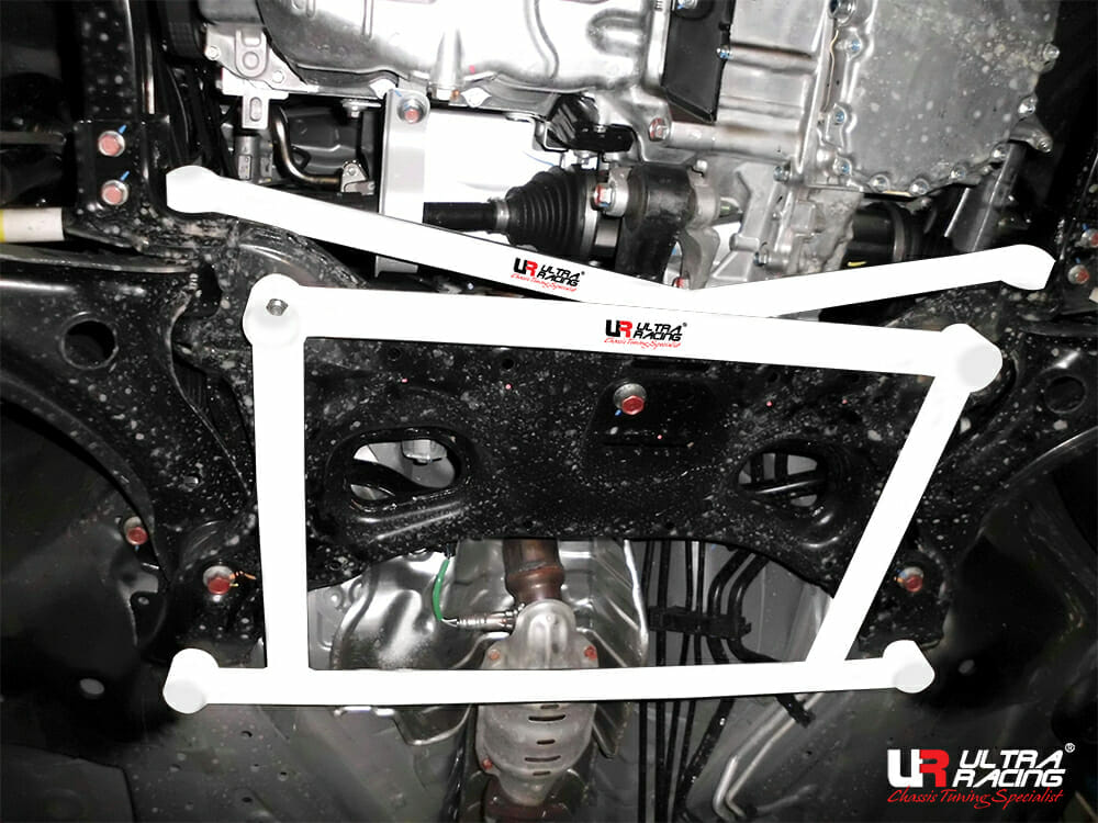 Ultra Racing Honda BR-V (DG1) 1.5 2WD 16-21 UltraRacing 4-Point Front Lower Brace (3770) UR-LA4-3770
