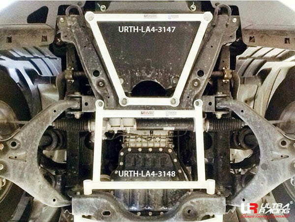 Ultra Racing Isuzu MU-X (RF10) 2.5 2WD 13-21 UltraRacing 4-Point Front Lower Brace (3147) URTH-LA4-3147