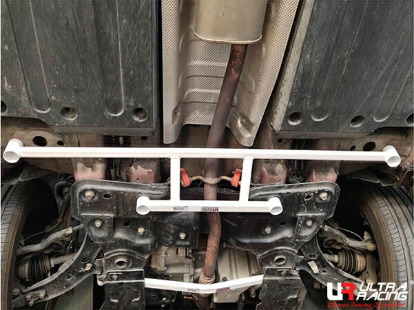 Ultra Racing MG ZS (SUV) 1.5 2WD Thailand Assembly 17+ UltraRacing 4-Point Front Lower Brace (4072) URTH-LA4-4072