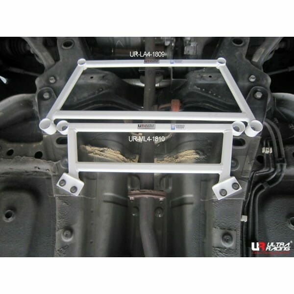 Ultra Racing Roewe 350 1.5 2WD 10-15 UltraRacing 4-Point Mid Lower Brace (1810) UR-ML4-1810