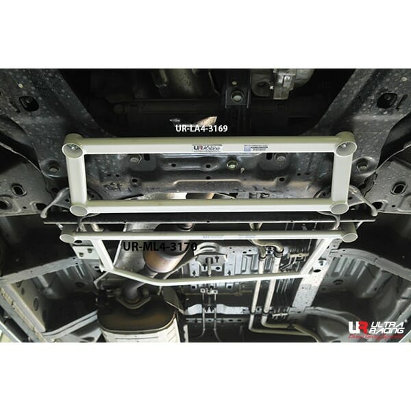 Ultra Racing Nissan Serena (C26) 2.0 2WD 10-18 UltraRacing 4-Point Mid Lower Brace (3170) UR-ML4-3170