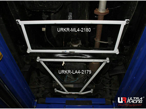 Ultra Racing Ssangyong Kyron 2.0D 4WD 5 Link 05-14 UltraRacing 4-Point Mid Lower Brace (2180) URKR-ML4-2180