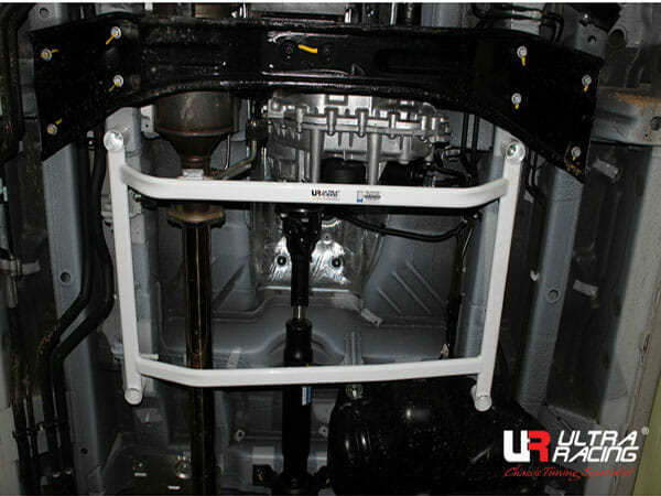 Ultra Racing Ssangyong Korando Turismo/Stavic 2.0D 4WD 12-18 UltraRacing 4-Point Mid Lower Brace (2253) URKR-ML4-2253