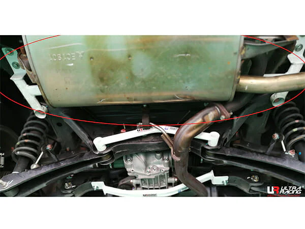Ultra Racing Mitsubishi ASX 2.0 2WD/4WD FL 13+ UltraRacing 4-Point Rear Lower Bar (3390) UR-RL4-3390