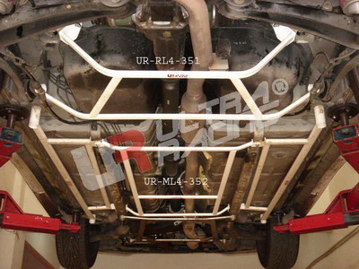 Ultra Racing Mitsubishi Outlander 03-06 Ultra-R 4-Point Rear Lower Brace UR-RL4-351