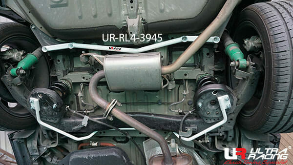 Ultra Racing Toyota Noah (R80) 1.8/2.0 2WD 14-21 UltraRacing 4-Point Rear Lower Bar (3945) UR-RL4-3945