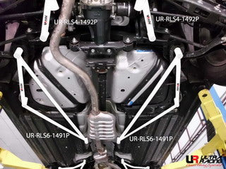 Ultra Racing Subaru Outback 09+/ XV 2.0 12+ Ultra-R 2x 2P Rear Side Bars UR-RS4-1492P
