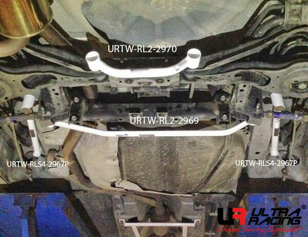 Ultra Racing Ford I-MAX 2.0 07-11/Mazda 5 2.0 10-18 2WD UltraRacing 4-Point Rear Lower Bar (2967P) URTW-RS4-2967P