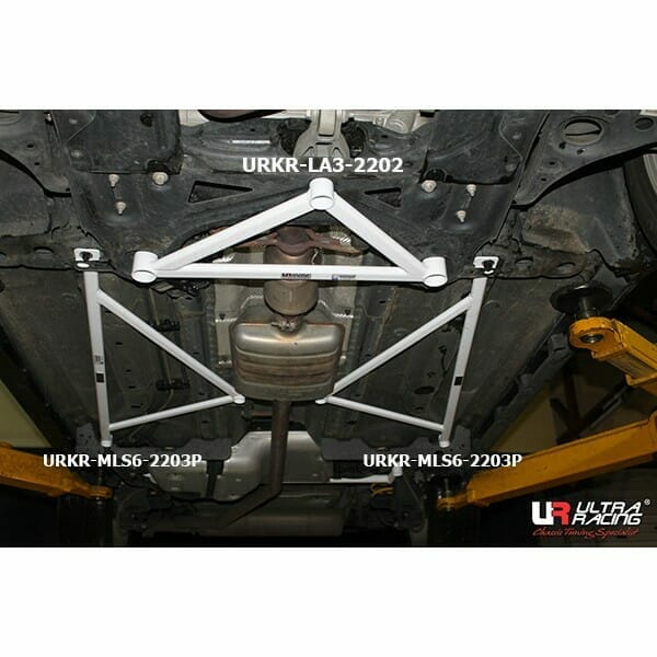 Ultra Racing Chevrolet Trax (U200) 1.4T 2WD 13+ UltraRacing 6-Point Mid Lower Brace (203P) URKR-MS6-2203P