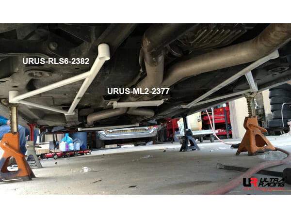 Ultra Racing Chevrolet Camaro (SS) 6.2 V8 2WD 10-15 UltraRacing 6-Point Rear Lower Bar (2382P) URUS-RS6-2382P